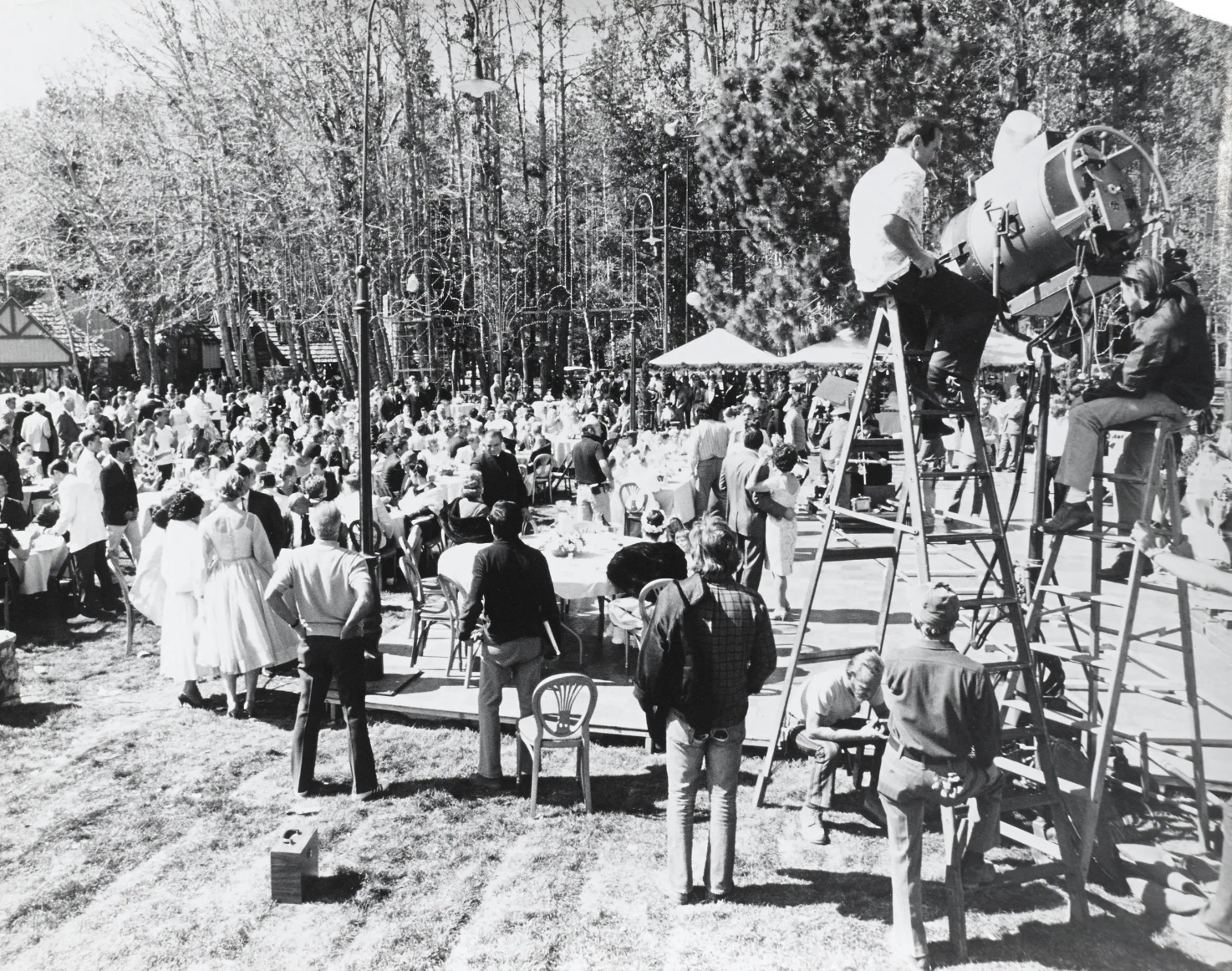 Crew filming in Cuba 